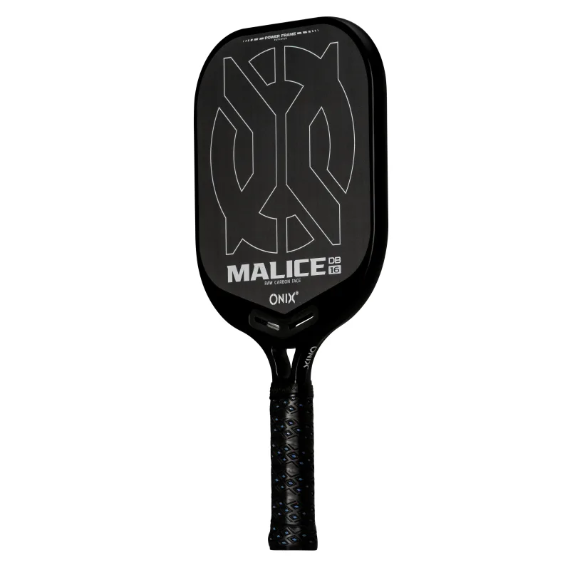 Malice DB Open Throat Raw Carbon Fiber Pickleball-Schläger
