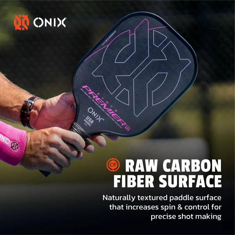 Evoke Premier Raw Carbon Pickleball Paddle
