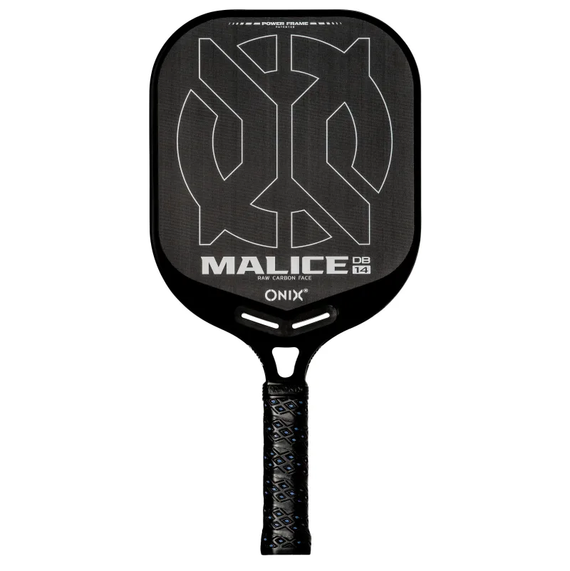 Malice DB Open Throat Raw Carbon Fiber Pickleball-Schläger