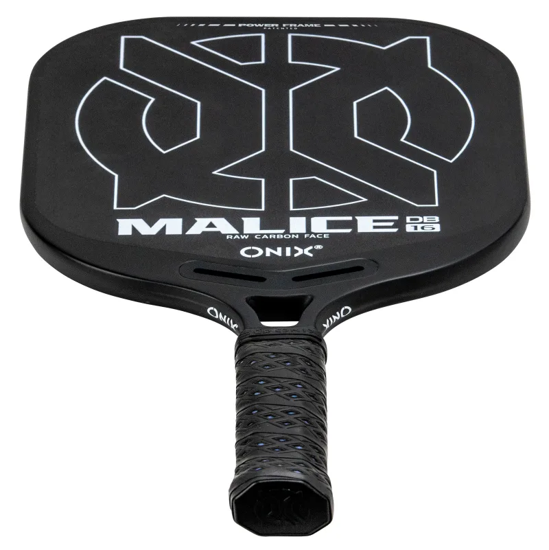 Malice DB Open Throat Raw Carbon Fiber Pickleball-Schläger