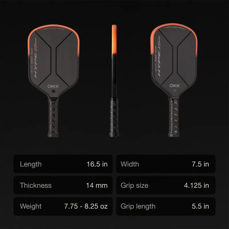 Hype X Pro Raw Carbon Pickleball Paddle