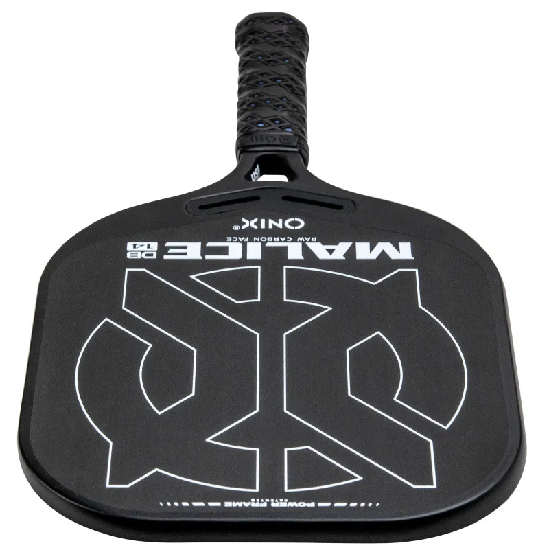 Malice DB Open Throat Raw Carbon Fiber Pickleball-Schläger